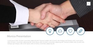 Ambiente sencillo plano plantilla de ppt empresarial de estilo europeo y americano