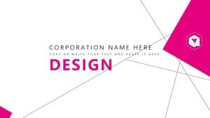 หนังสือภาพรูปแบบทางเรขาคณิตการนำเสนอกราฟิกแบบแบน ppt แบบ