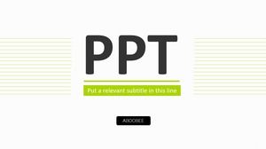 Cienka linia minimalistyczny piękny atmosferyczny biznes praca raport podsumowanie szablon ppt