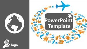 เหมาะสำหรับการนำเสนอการเดินทางระหว่างประเทศแบบเวกเตอร์ ppt แบบเวกเตอร์