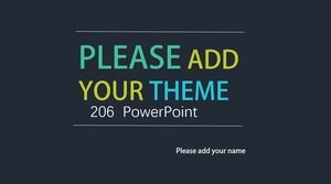 Минималистичный текст типографская обложка плоский шаблон бизнес-отчета ppt