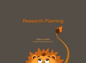 Lucu singa kartun ppt template hewan