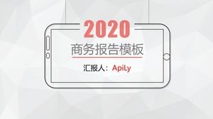 Modèle ppt de rapport d'activité en trois dimensions micro fond noir rouge fond noir micro