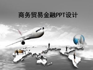 Globalny handel finanse biznes szablon ppt