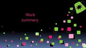 三角形圓角矩形空間化抽象設計粗體顏色ppt模板