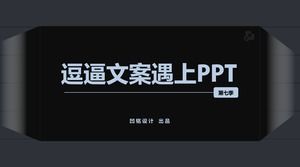 Funny copywriting meets PPT Season 7 template