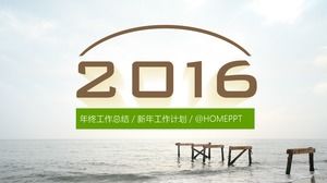 2016 noul plan de lucru șablon minimalist ppt