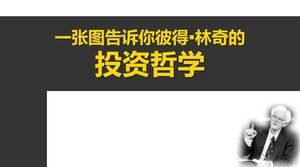 "Uma imagem dizendo a lei de investimento de Peter Lynch", lendo o modelo de notas ppt