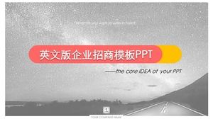 ppt 템플릿 비즈니스 투자 간단한 분위기 영어 버전 회사 프리젠 테이션