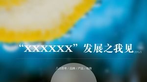 Refleksje na temat opracowania szablonu ppt e-commerce owoców