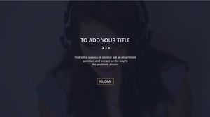 Kısa öz tanıtım düz minimalist kişisel özgeçmiş ppt şablonu