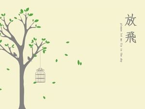 Lasciati andare modello ppt fumetto semplice e creativo