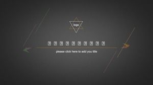 Linea minimalista bellezza semplice relazione d'affari universale modello ppt