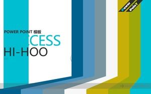 Modèle ppt d'affaires de rayures de sport couleur