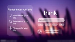 Trzystronicowy szablon projektu układu strony w stylu IOS