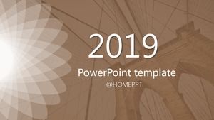 Templat ppt atmosfer yang luar biasa jembatan baja baja yang luar biasa