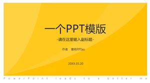 오렌지색과 검은 색 대비 색상 간단한 평면 ppt 템플릿