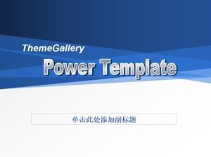 Espacio translúcido fondo azul tridimensional plantilla de negocio clásico ppt