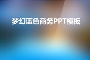 Șablon de fundal simplu ips albastru stil de afaceri simplu ppt de afaceri