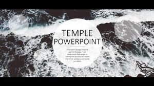 Panoramiczny duży film stylu plusk wody tło piękna atmosfera biznes szablon ppt