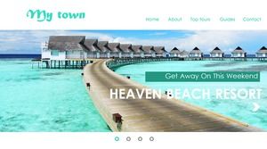 菜单响应式Web2.0 Web风格PPT模板