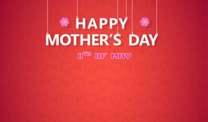 엄마 사랑 어머니의 날 동적 PPT 음악 인사말 카드 템플릿