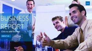 풍부한 재료 응용 프로그램, 강력한 평면, 유럽 및 미국 스타일의 비즈니스 보고서 ppt 템플릿