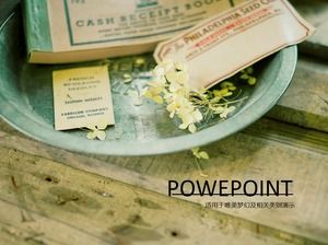 Красивое литературное искусство, практичный маленький свежий шаблон ppt