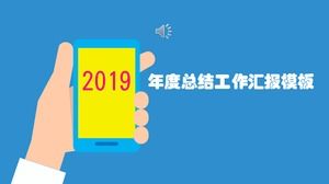 Płaski szablon kreatywny podsumowanie ppt podsumowanie roku