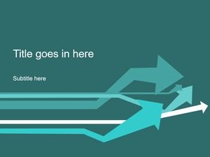 Arrow creative flat stereo vision concise ppt template