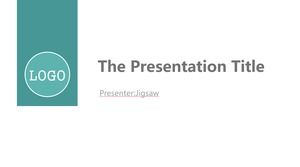 Modelo de ppt de apresentação de dados simples e plana