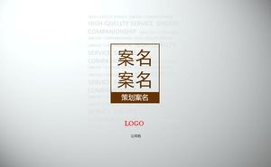 Süper basit ve evrensel iş planı raporu ppt şablonu