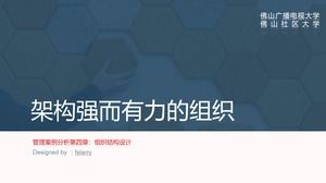 Organization structure design-management case analysis business ppt template