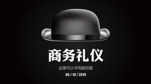 Универсальный самодельный шаблон ppt, подходящий для обучения деловому этикету