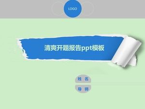 Prägnante und erfrischende ppt-Vorlage für den Eröffnungsbericht