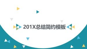 20P exquisite Diagramm einfache Atmosphäre 201X Jahresende Zusammenfassung Widescreen-Ppt-Vorlage