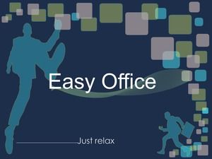 Rezumat fundal pătrat șablon dinamic ppt de afaceri de lucru ușor