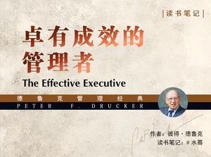 Szablon „Efektywni menedżerowie” czytający notatki ppt