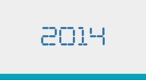 Modèle ppt généreux minimaliste résumé de fin d'année