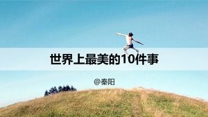 10 hal terindah di dunia template ppt