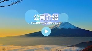 Modello ppt widescreen semplice e bello adatto per l'introduzione dell'azienda