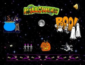 Juego de broma de Halloween ppt template