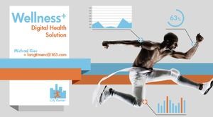 写真付きの美しいオレンジオレンジpptワイドスクリーンテンプレート