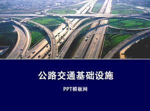 Road traffic infrastructure ppt template