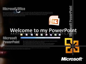 Шаблон ppt европейского и американского стиля с отличным динамическим эффектом