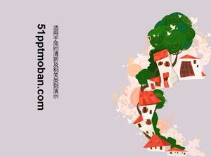 Schöne abstrakte Vektor ppt Vorlage