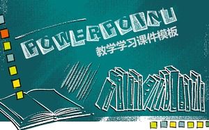 Buku alfabet chalk menggambar kreatif pendidikan sekolah dasar mengajar template yang universal courseware