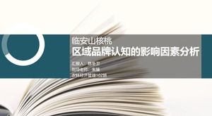 Analiza wpływających czynników regionalnego poznania marki —— Zarządzanie gospodarką rolną i leśną Teza dyplomowa Szablon PPT