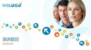 เทมเพลต ppt สไตล์เรียบง่ายเหมาะสำหรับการแนะนำ บริษัท