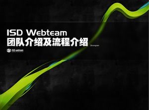 Takım tanıtımı ve tanıtım ppt şablonu